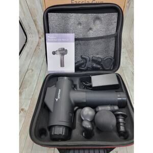 Sportneer Fascia Massage Gun Model J-21 - Massager 8 Tips Black "For Parts Only"